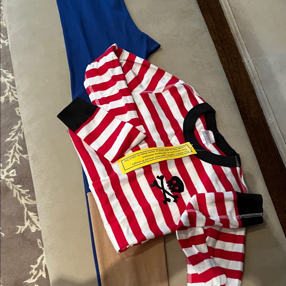 Hanna Andersson Red and White Striped Kids Pajama Set